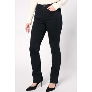 NYDJ Corduroy Pants Size 6 Billie Mini Bootcut Stretch Lift Tuck Black Comfort